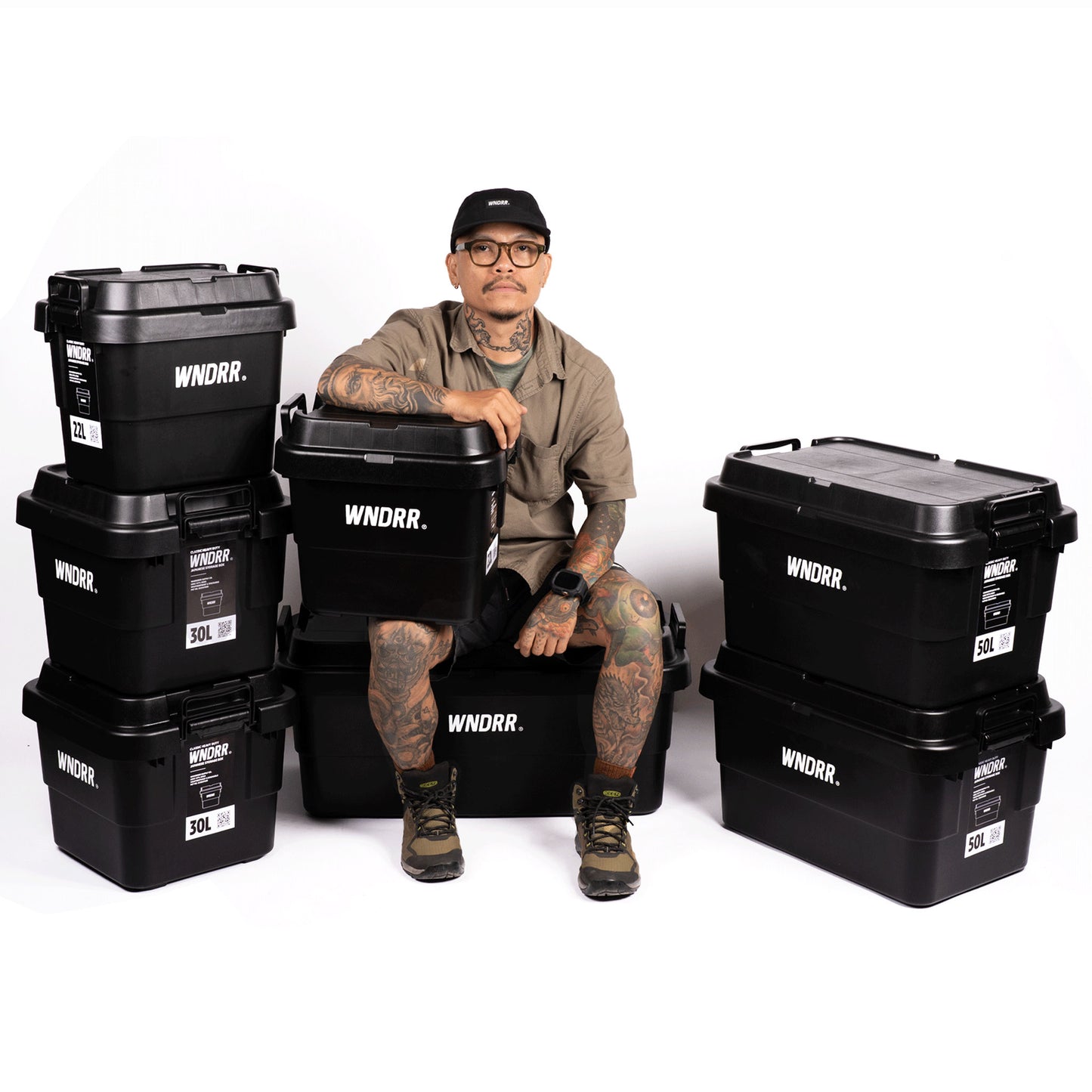 WNDRR Heavy Duty Storage Box 30L (180 KG)
