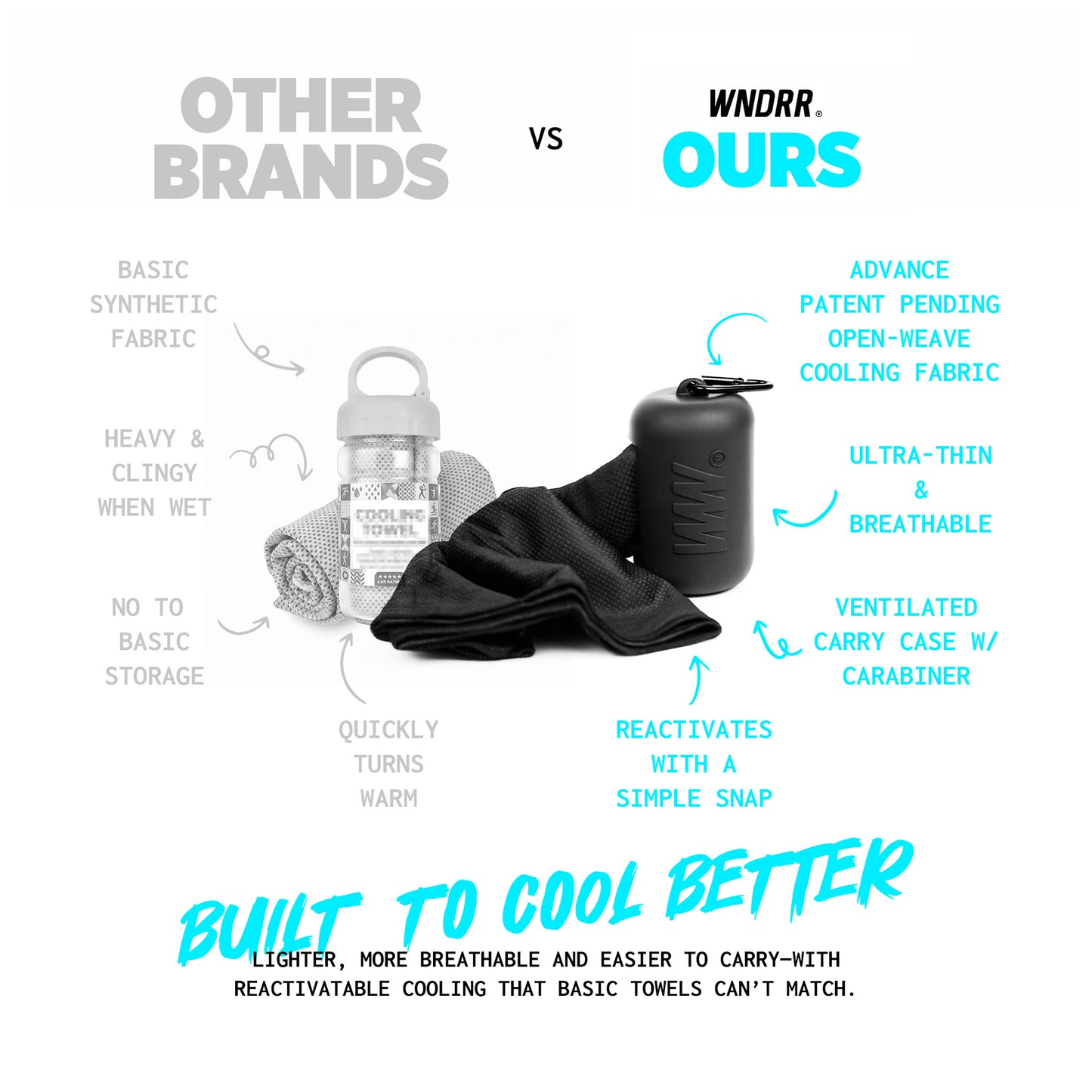 WNDRR FrostWEAVER™ Instant Cool Quick Dry Fibre