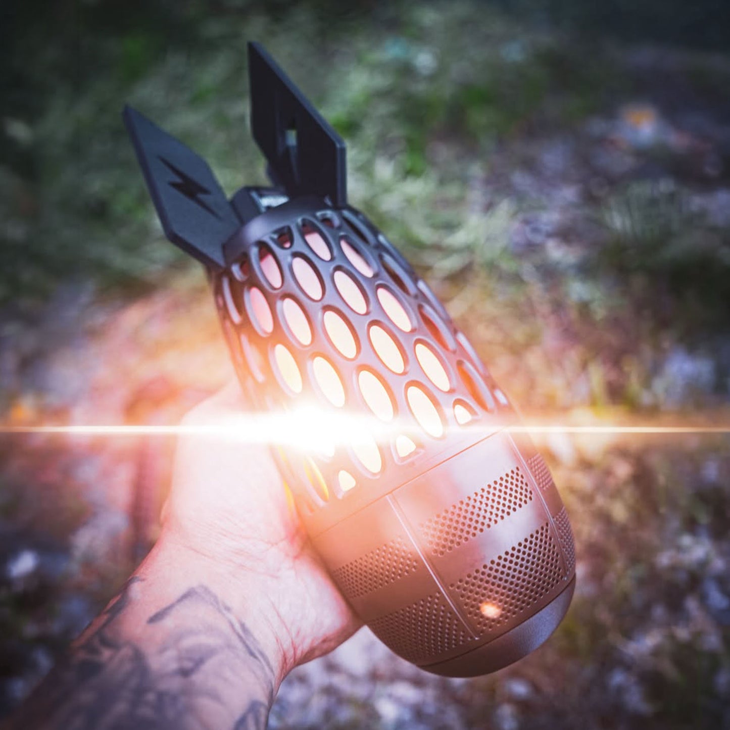 WNDRR FATMAN™ Carbon Fiber 3D Printed Flame Speaker Armor V1